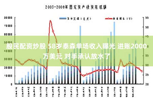 股民配资炒股 58岁泰森单场收入曝光 进账2000万美元 对手承认放水了