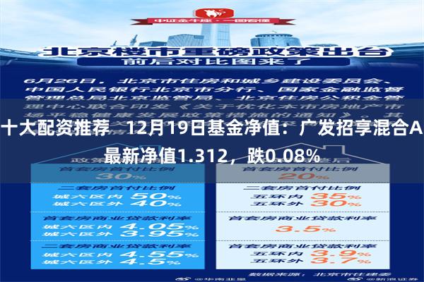 十大配资推荐   12月19日基金净值：广发招享混合A最新净值1.312，跌0.08%